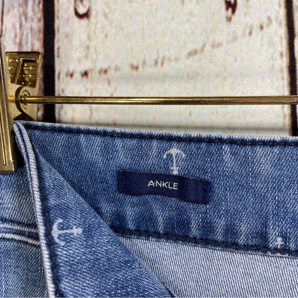 Talbots Jeans Womens Size 8P Ankle High Rise Straight Leg Stretch Anchor… - Picture 4 of 11